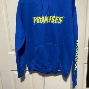 Broken Promises Hoodie with Checker Lightening Bolts
